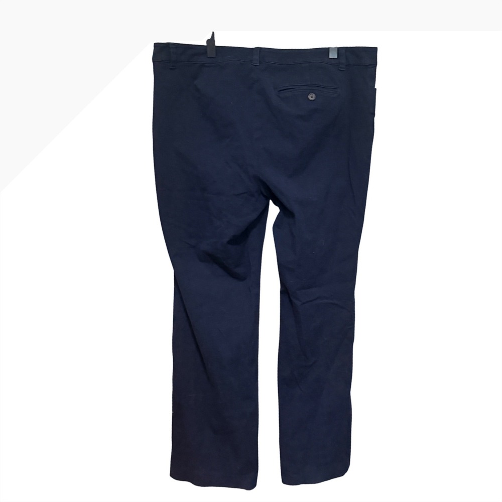Lauren Ralph Lauren Adelle Pants Straight Leg 14 Navy Blue Excellent Stretch - Picture 3 of 4